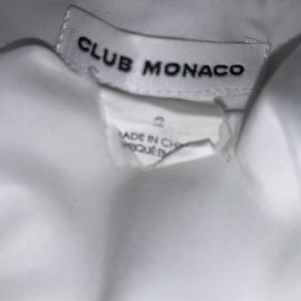 Club Monaco Landree Clip-Dot White Dress - Picture 8 of 11